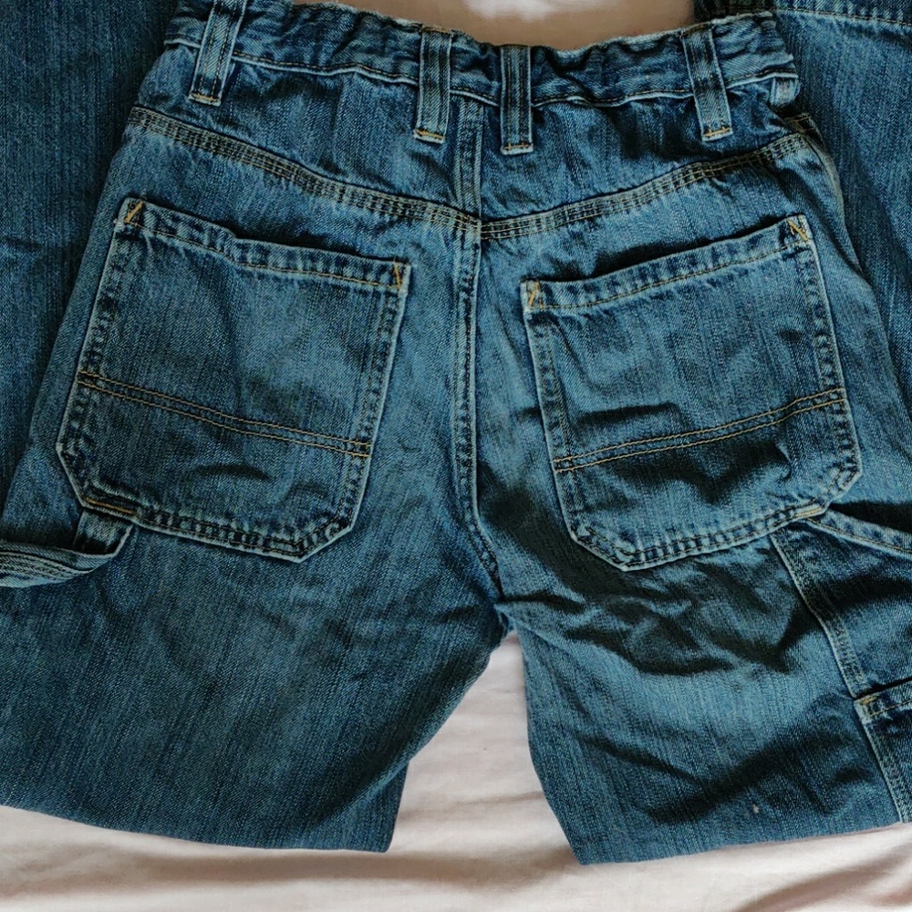 Old Navy boys adjustable waist painter denim jeans - Picture 7 of 8
